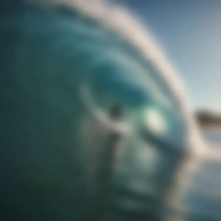 Surfers enjoying a perfect artificial wave