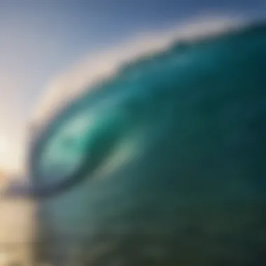 The Perfect Wave in Fiji Stunning wave formation at a Fiji surf camp