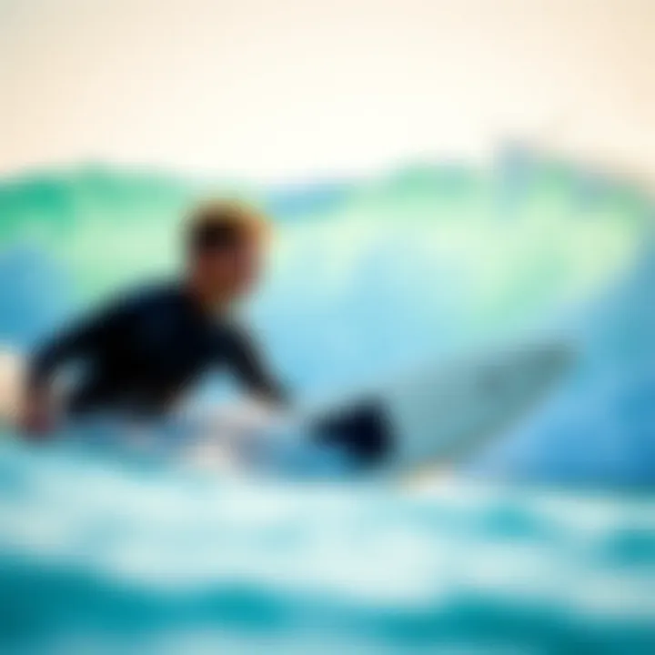 Tablet case in an outdoor surfing setting