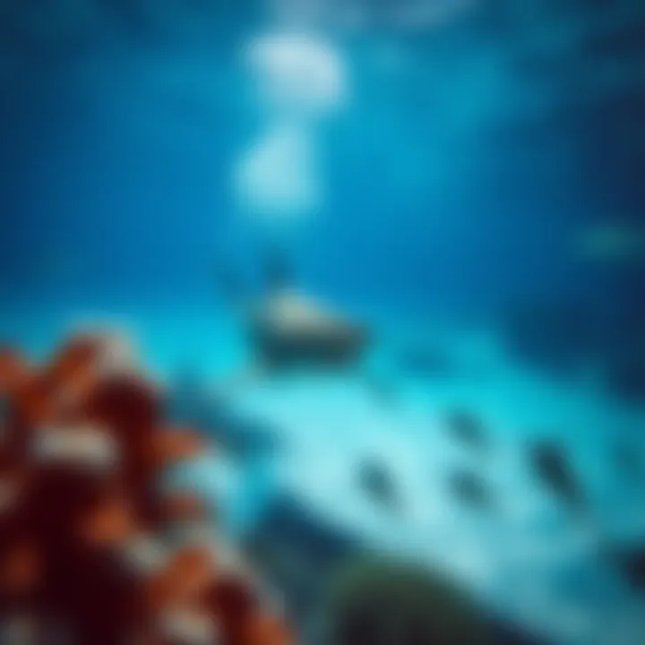 A vibrant underwater ecosystem rich in marine life, emphasizing the ecological role of sharks.