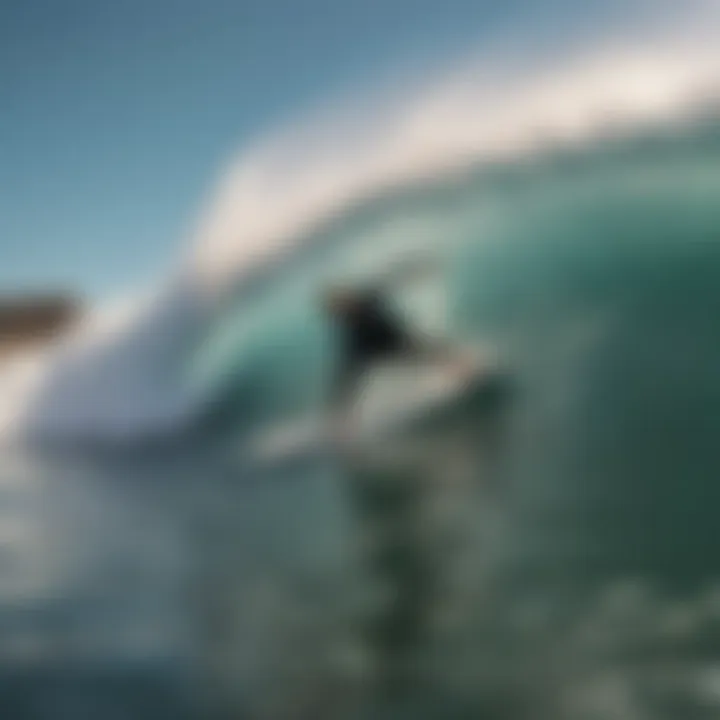 Surfing techniques demonstrated by local enthusiasts