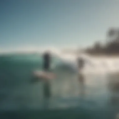 Surfers engaging in a community event organized by a local surf shop