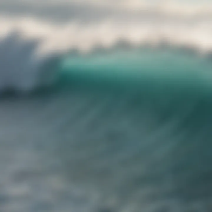 Close-up of Wavestorm foam board materials