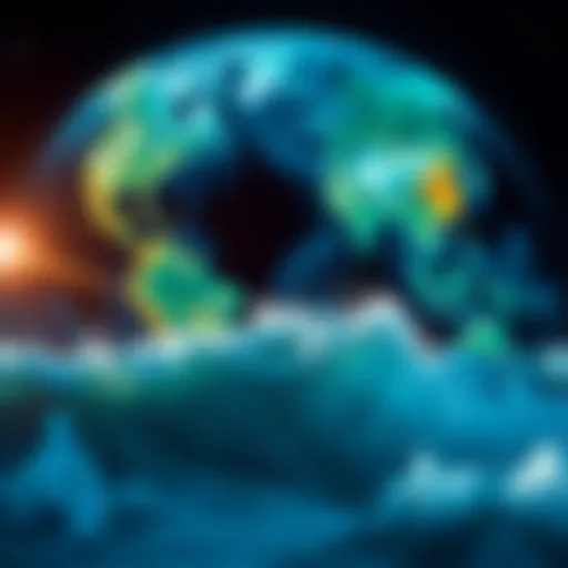 Visualization of global wind patterns