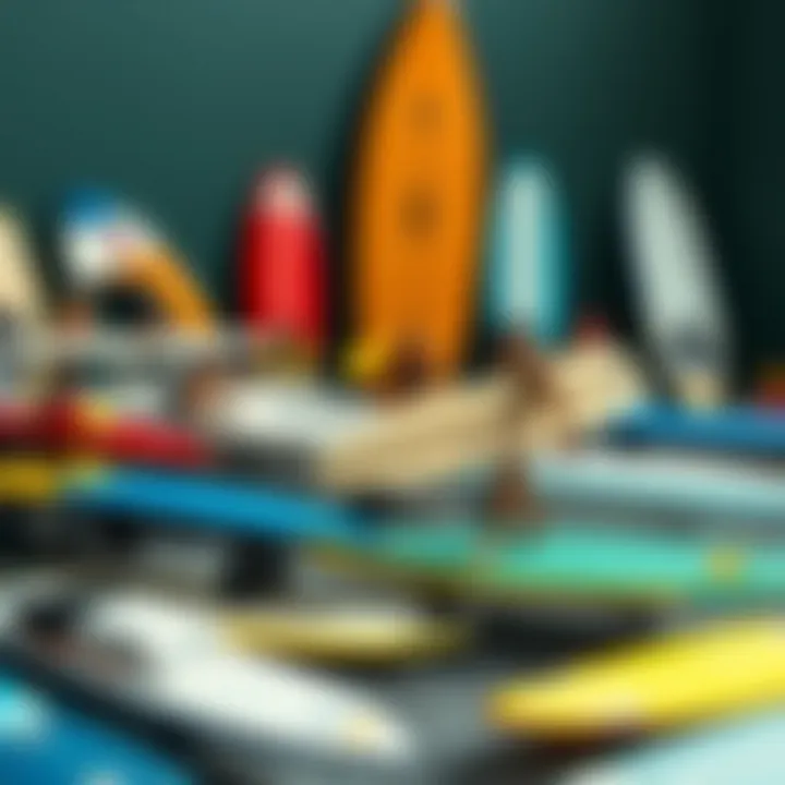 Diverse range of RC surfer models displayed