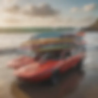 Different types of paddle board racks available for Toyota Tacoma