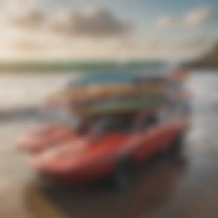 Different types of paddle board racks available for Toyota Tacoma