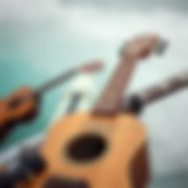 Historical ukulele models showcasing tuning evolution