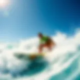 Dynamic flowriding action showcasing the excitement of the sport