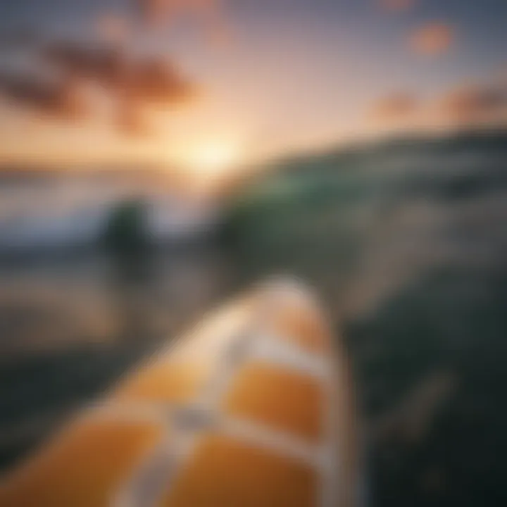 Dramatic sunset surf scene captured with GoPro.