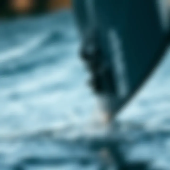 Intricate Hydrofoil Design Close-up of hydrofoil design and mechanics