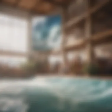 Building Connections in the Indoor Surf Community Community gathering at an indoor surf event