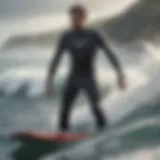 Jack O'Neill showcasing his pioneering wetsuit technology