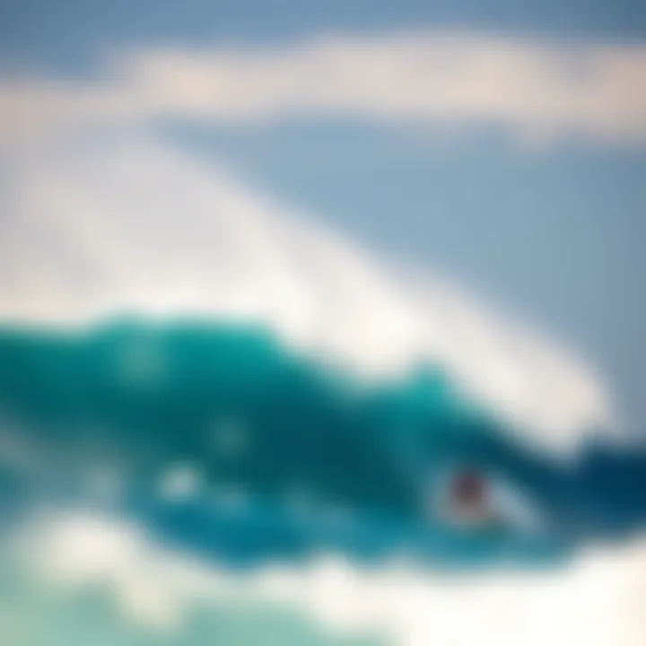 Spectacular Waves Awaiting Surfers Beautiful surf waves at Kima Surfcamp