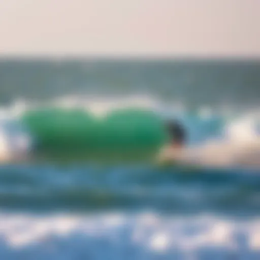 Dynamic Kite Surfing in Action Dynamic kite surfing action on the ocean