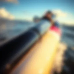 Close-up of the Lamiglas Insane Surf Casting Rod showcasing its innovative design