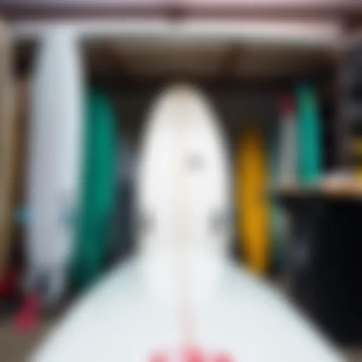 Various types of locking surfboard racks displayed together