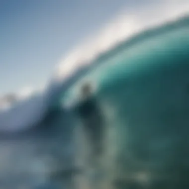 Surfers enjoying perfect waves at Meriton