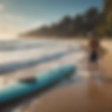 Community cleanup event on a beach