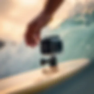 Close-up of the PB Surf Cam technology