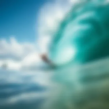 A stunning beach known for barreling waves