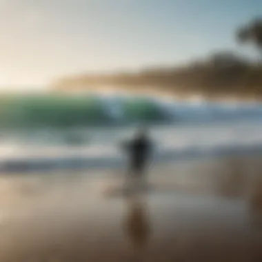 Group of surfers enjoying a local surf culture event