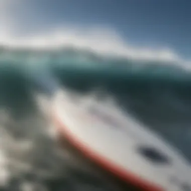 A close-up of the advanced technology used in RC surf boards