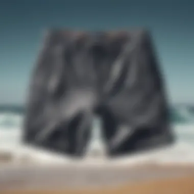 RVCA shorts size chart illustration