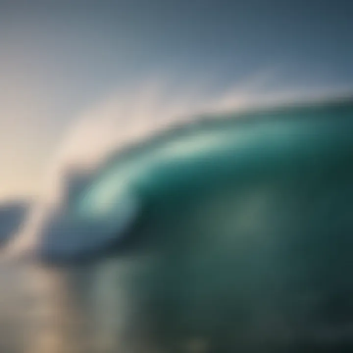 Surfing wave at Salina Cruz