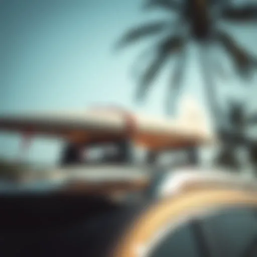 Securely fastening a surfboard on a roof rack