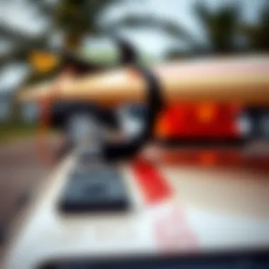 Tools needed for strapping a surfboard