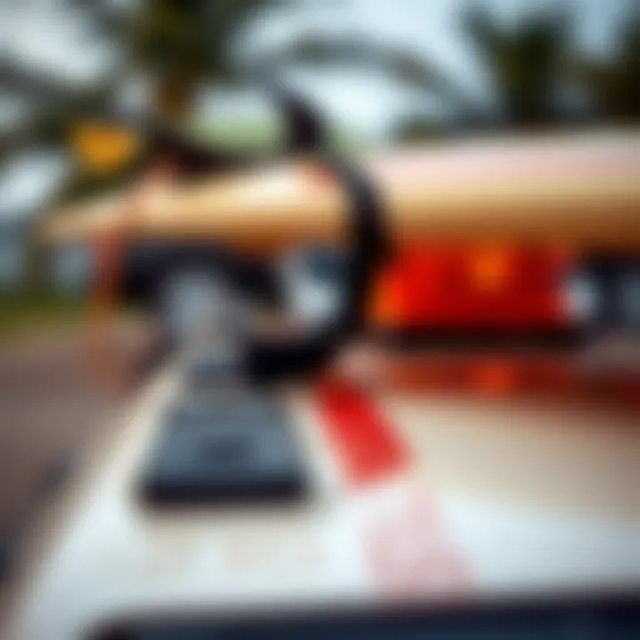 Tools needed for strapping a surfboard