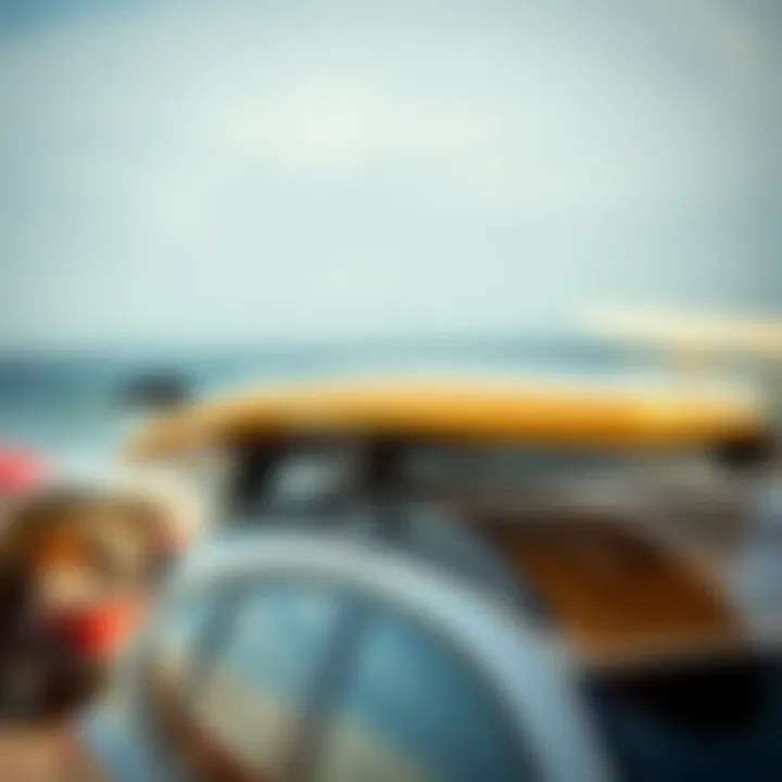 Different surfboard types for transport