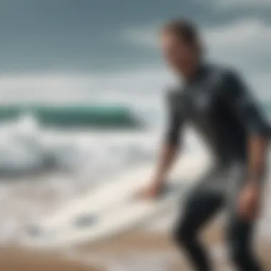 Surf Doctor in Action: Ensuring Safety on the Waves Surf doctor providing care on the beach