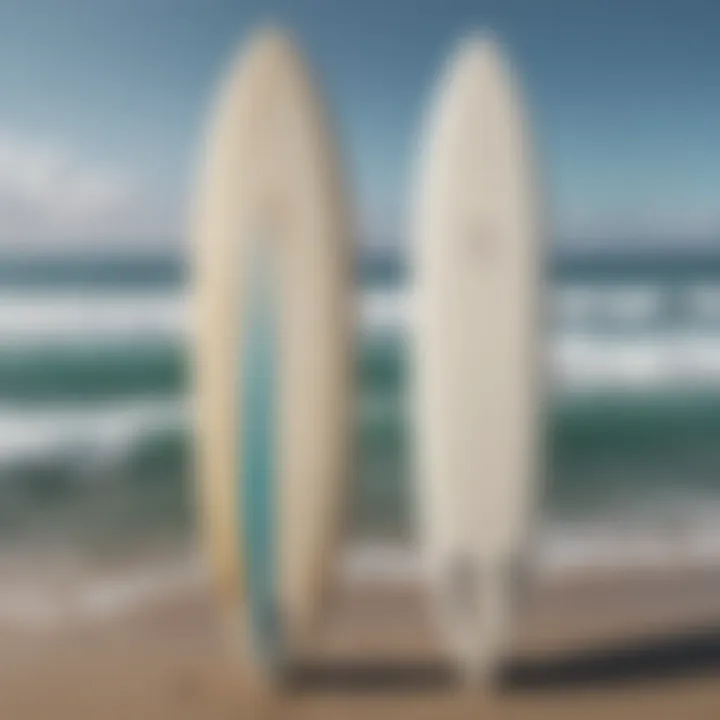 Graph displaying surfboard pricing trends over time