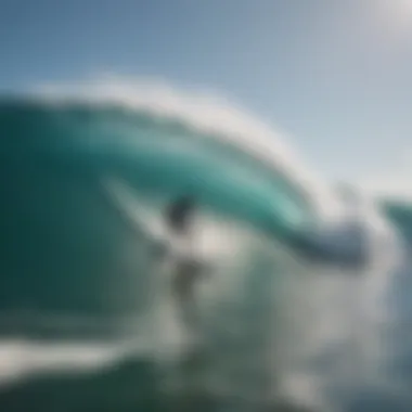 The Importance of Surf Etiquette Surfers practicing etiquette and respecting each other's space.