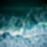 Aerial Perspective of Iconic Waves Aerial view of Surfline Lowers showcasing its distinctive wave patterns.