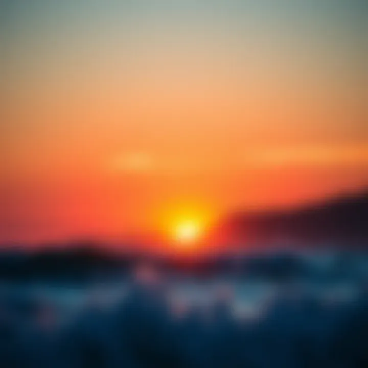 Sunset view over Surfline Lowers highlighting natural beauty.