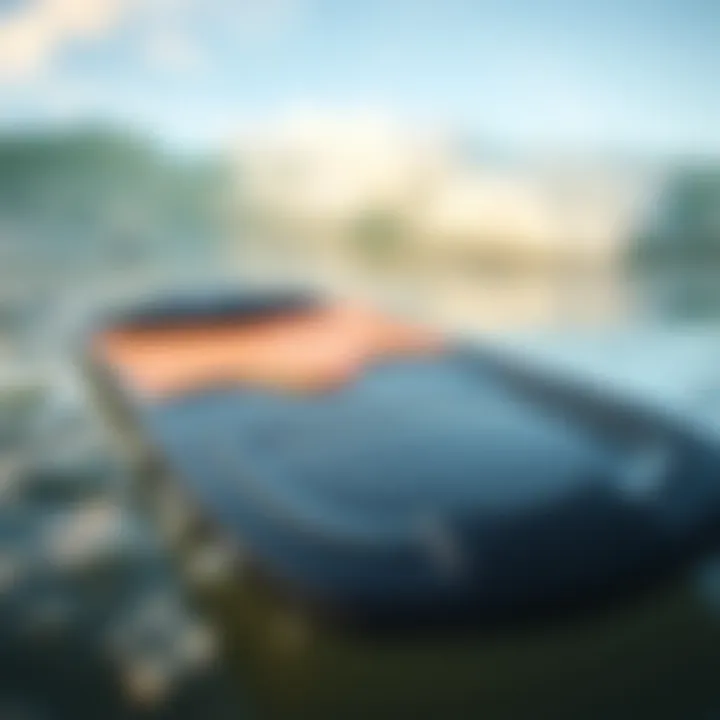 Flexible Material of Swim Fins for Comfort Close-up view of swim fins designed for wide feet showcasing flexible material