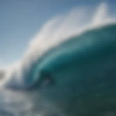 Waves of Tavarua Island Spectacular waves crashing on Tavarua Island's shores