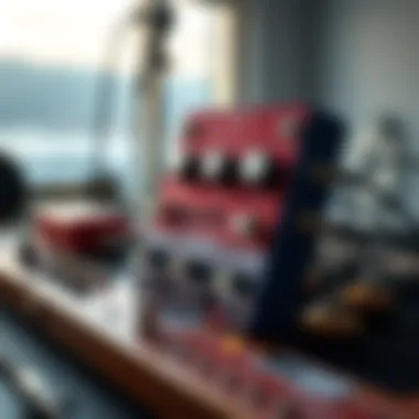 Integration in a Versatile Pedalboard The Skysurfer Reverb pedal integrated into a pedalboard setup