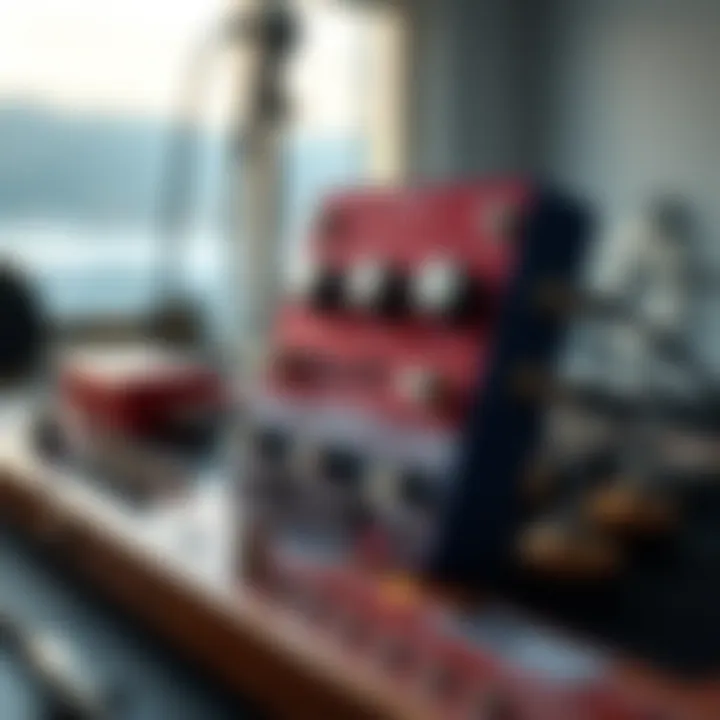 Integration in a Versatile Pedalboard The Skysurfer Reverb pedal integrated into a pedalboard setup