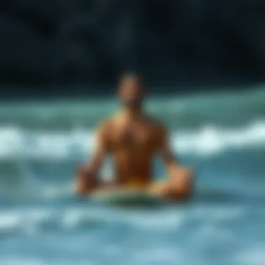 Meditation Techniques for Surfers to Enhance Performance Surfer meditating for mental clarity and focus