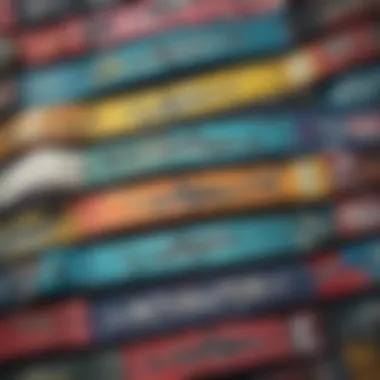 Diverse Designs of Shark Wristbands Close-up of various shark wristbands showcasing their designs