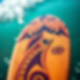 A close-up shot of a high-end fingerboard showcasing intricate designs.