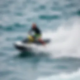 Jet surfboard on the water