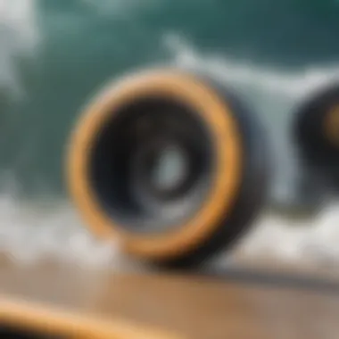 The Material Composition of Soft Longboard Wheels Close-up view of soft longboard wheel material