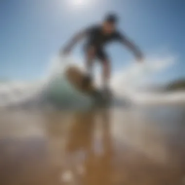 Longboard rider navigating a smooth surface