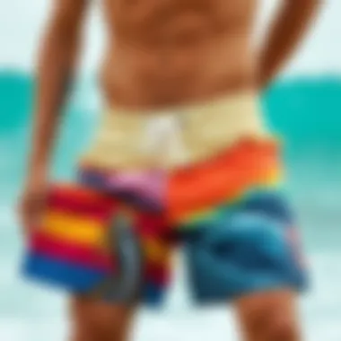 Historical Timeline of Boardshorts Historical timeline highlighting the evolution of boardshort styles over the decades.