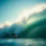 Surfing with a self-following camera capturing waves